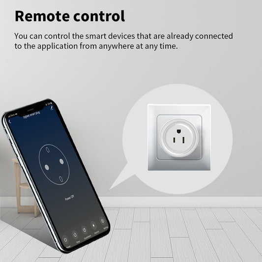 Tuya Mini Wi-Fi Smart Plug – US Plug, Alexa & Google, No Hub, Timer, 10A/1200W